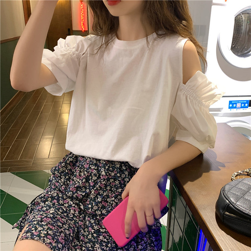 オープンショルダーカットソー♡今っぽいデザインで大人可愛い S1613