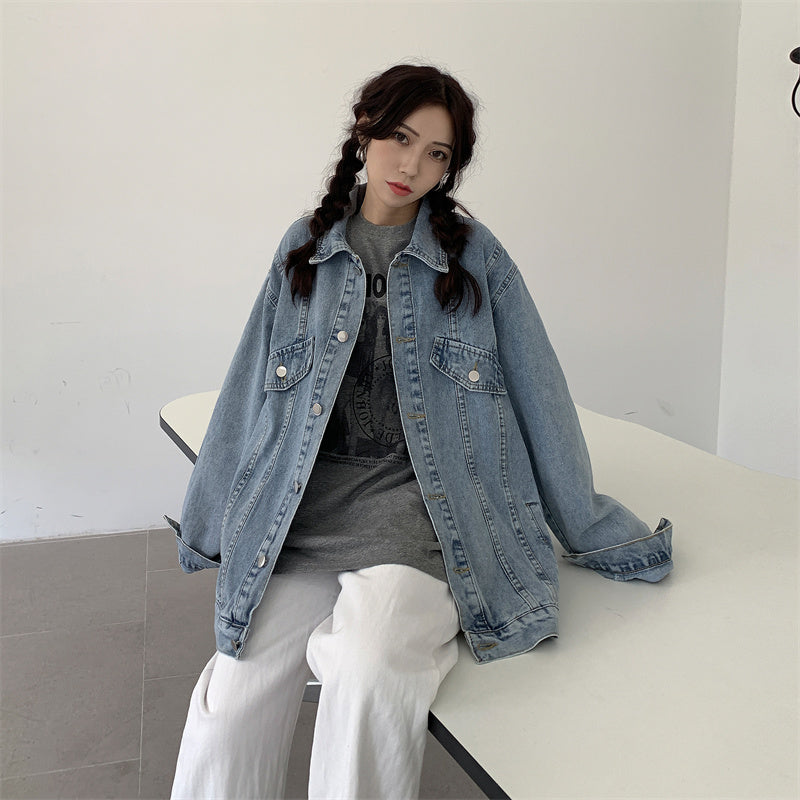 オーバーサイズデニムジャケット♡ゆったり着こなし S2129