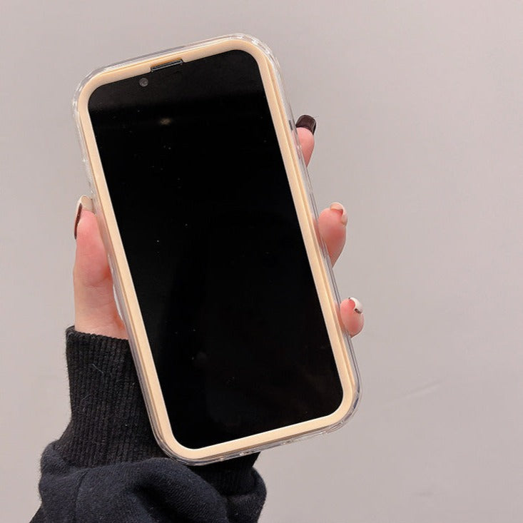 かわいいクリームiPhoneケース♡シンプルで被らないデザイン S2321