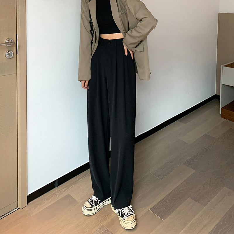 ベーシックワイドパンツ 脚長効果抜群のルーズシルエット S2488
