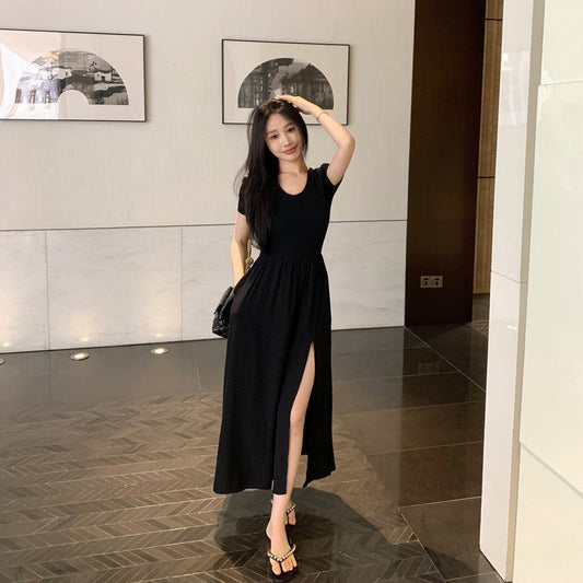 ハイスリットワンピース♡ふんわりシルエットで大人可愛い S1666