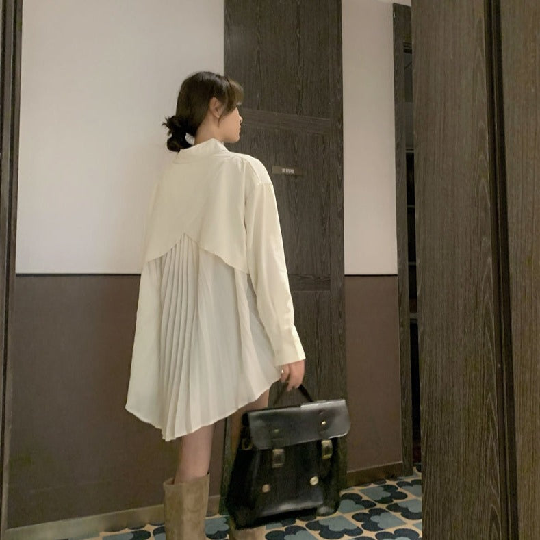 バックプリーツが可愛い♡ドルマンスリーブワンピース S1785