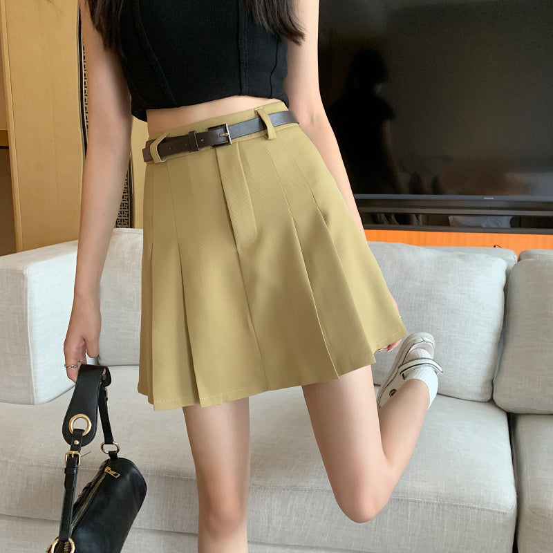 カレッジ風イレギュラーAラインスカート♡脚長効果で大人可愛い S1872