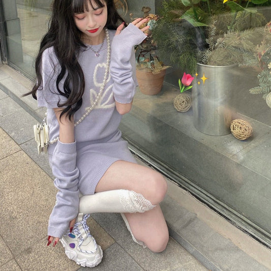 チューリップニットセットアップ♡大人カジュアルコーデ S1251