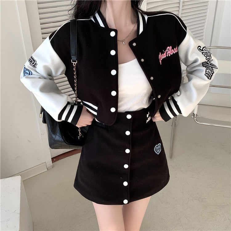 ユニフォーム風ショートセットアップ♡カワイイ制服ルック S2486