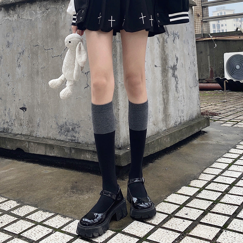 バイカラーソックス 22.5-25.0cm S2126