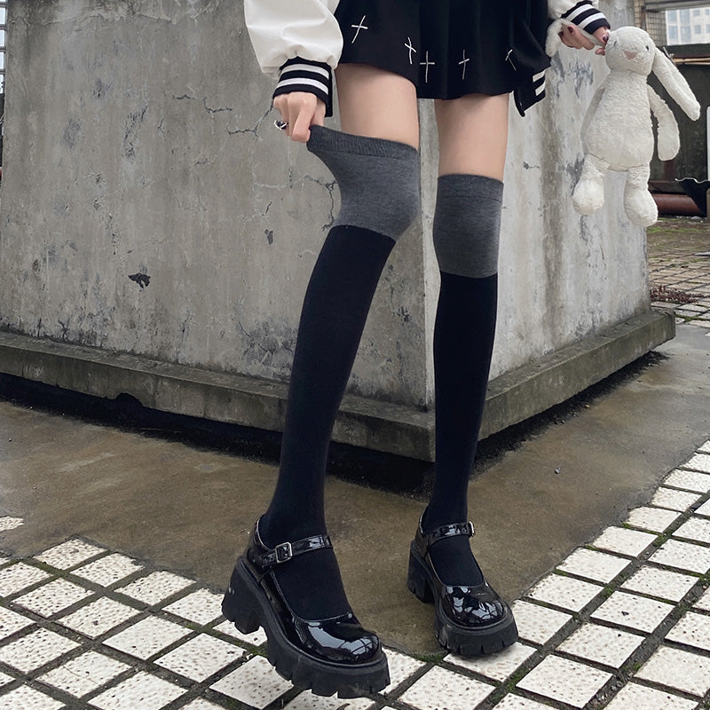 バイカラーソックス 22.5-25.0cm S2126