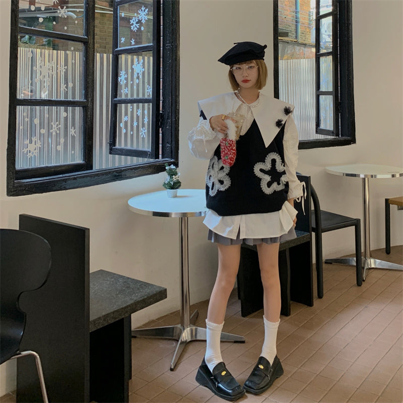 モノトーン ブラウスセット【単品販売】大人可愛いコーデに♡ S1695