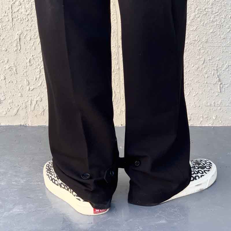 大人可愛いセミフレアスラックスパンツ S2312