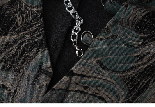 裾ダメージマーブルシャツ♡日系カジュアルに S1884