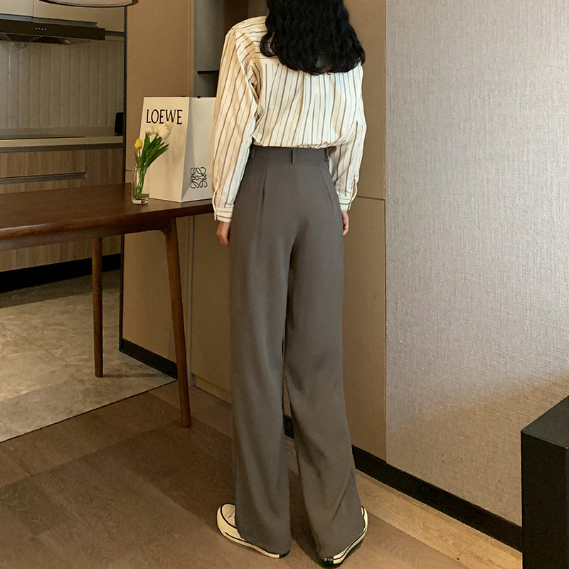 ベーシックワイドパンツ 脚長効果抜群のルーズシルエット S2488