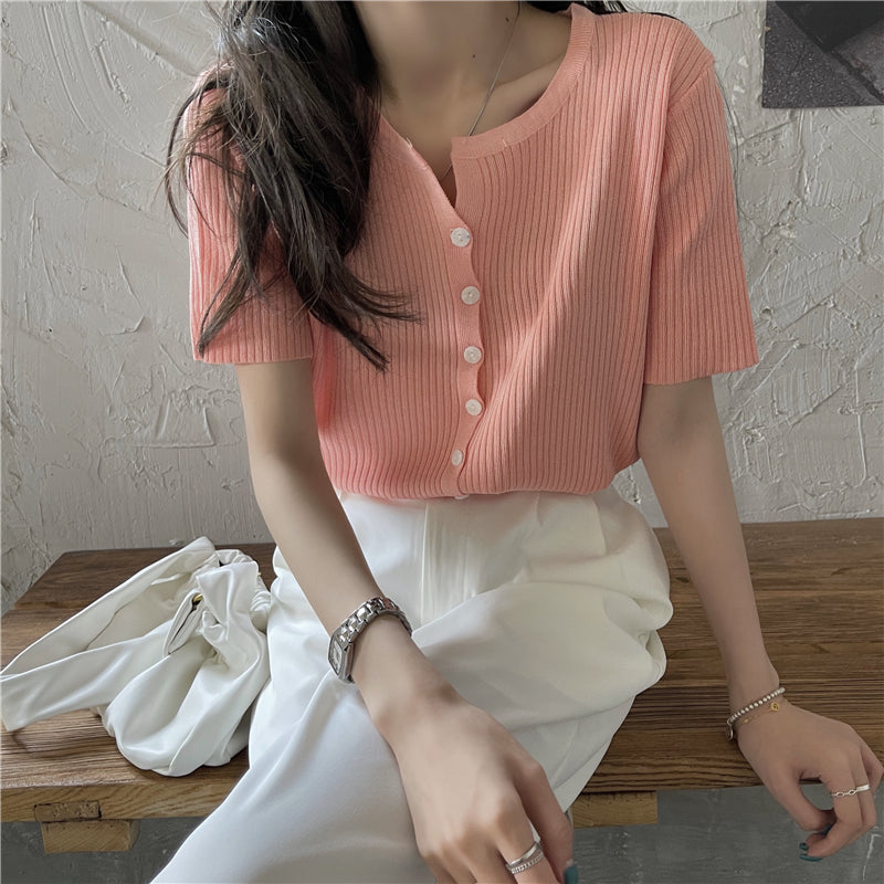 【9色】シンプルワイドリブTシャツ S1680