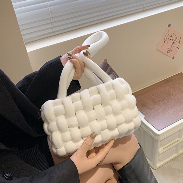 5色展開♡ふわもこ手編みマンドゥバッグ S2017
