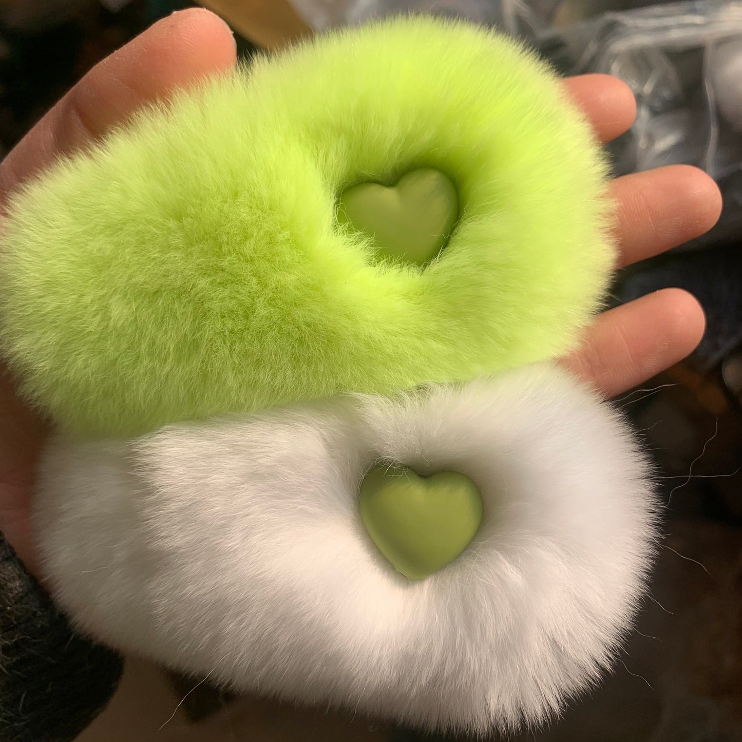 ふわふわハートのヘアクリップ♡大人可愛いアクセサリー S1124
