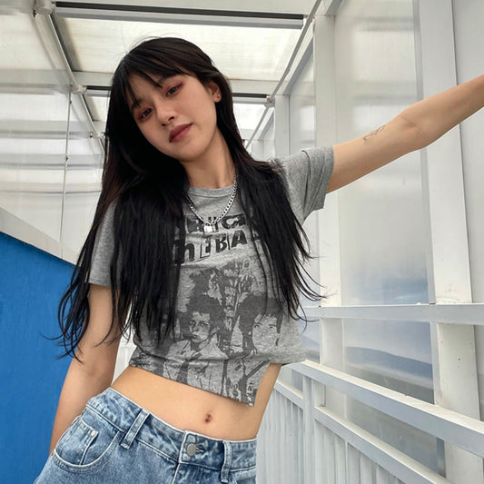 イレヘムデシャツ♡アシメデザイン半袖Tシャツ S1880