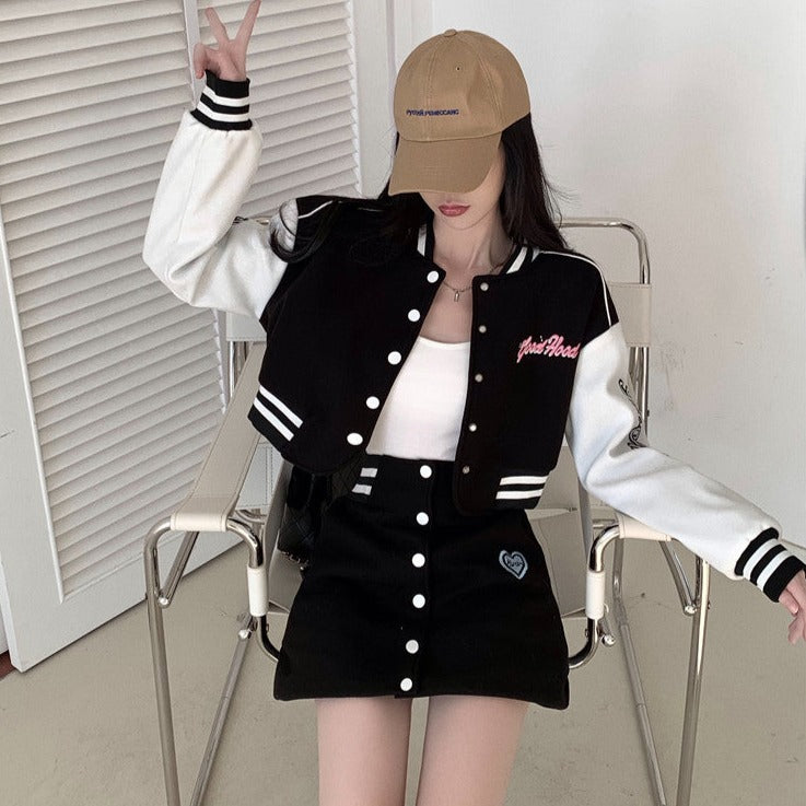 ユニフォーム風ショートセットアップ♡カワイイ制服ルック S2486