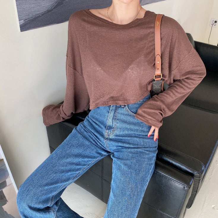 ハイウエストストレートパンツ 脚長見えデザイン S2495