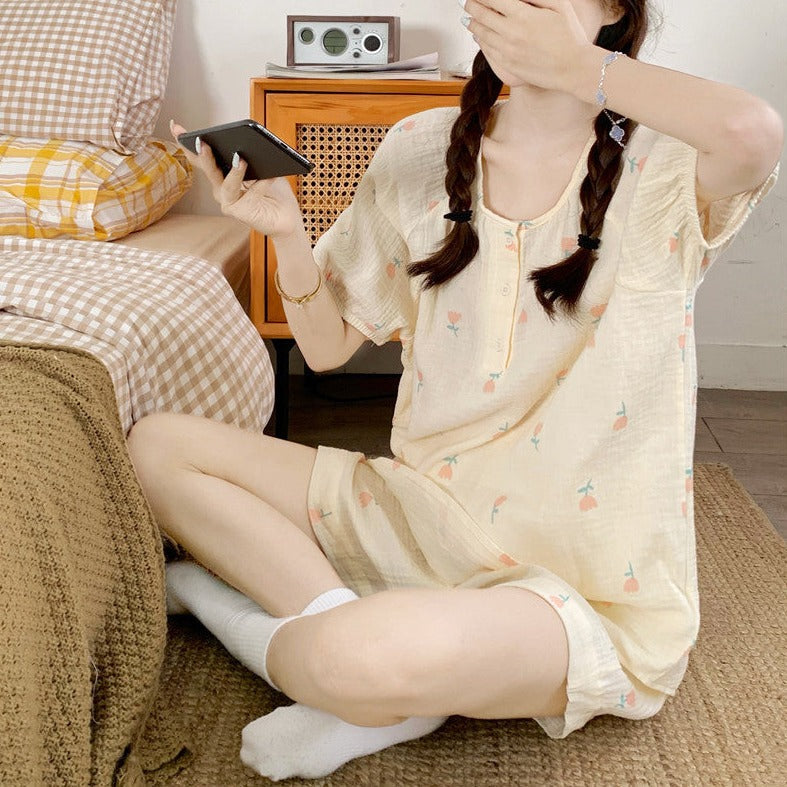 レトロチューリップルームウェア♡ゆるかわ部屋着 S2182