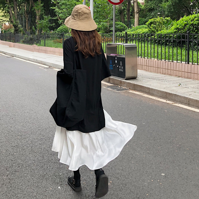 レイヤード風Tシャツワンピース 〜大人可愛い一枚〜 S1895