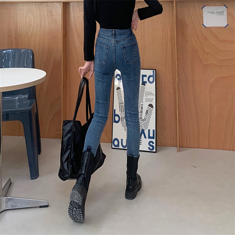 スキニーデニムパンツ♡ハイウエストでスタイルアップ S2489