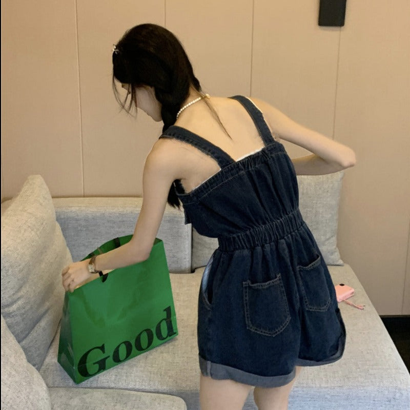 デニムオールインワン♡楽おしゃれワンピ S2260