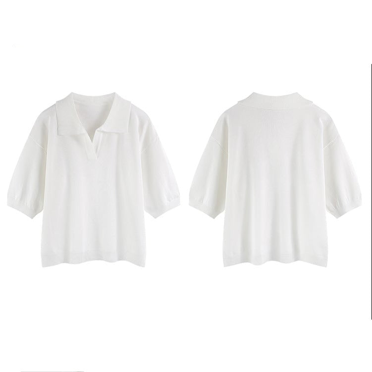 ふんわりドロップショルダー サマーニット 5色展開 S1161