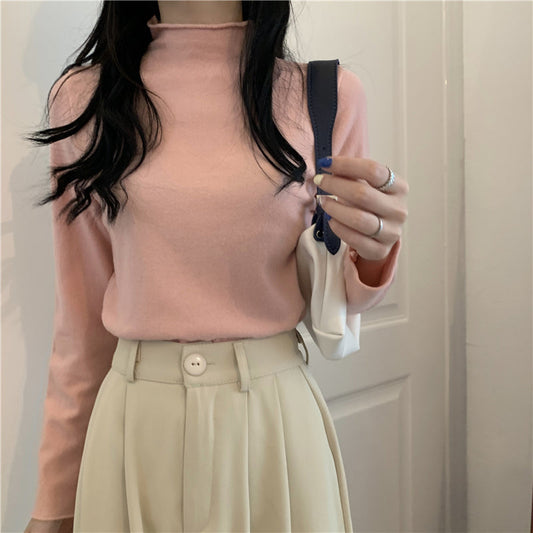 19色展開♡ベーシックハイネックニットトップス S1310