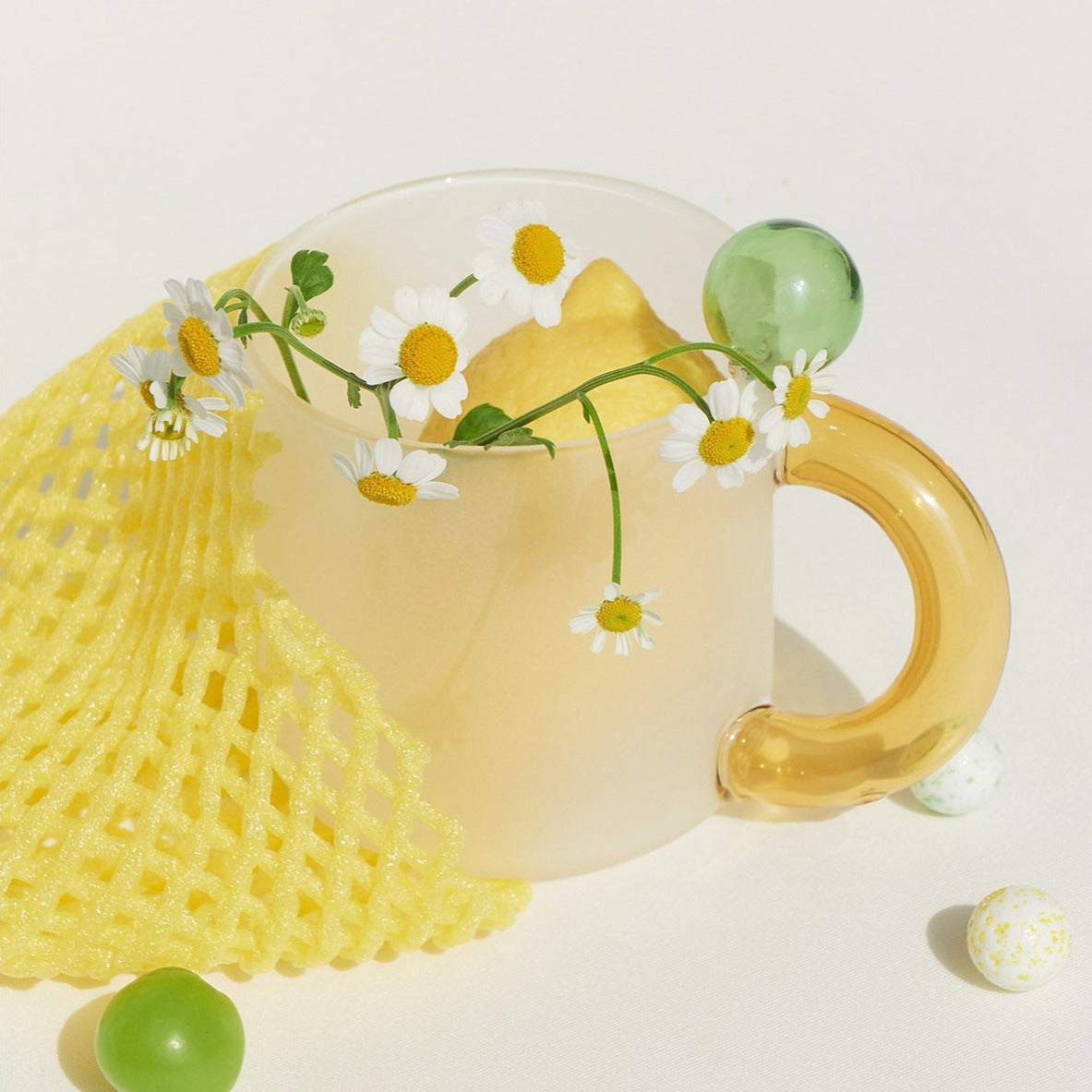 ぽこぽこマットガラスカップ おうちカフェ風 S2074