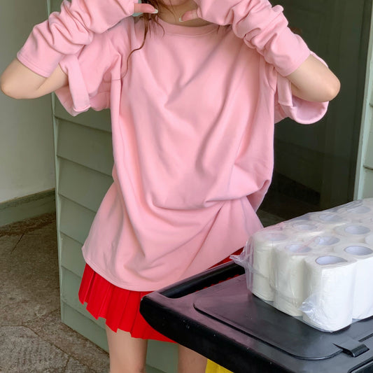 アームウォーマー付きTシャツ♡ゆるかわデザイン S1580