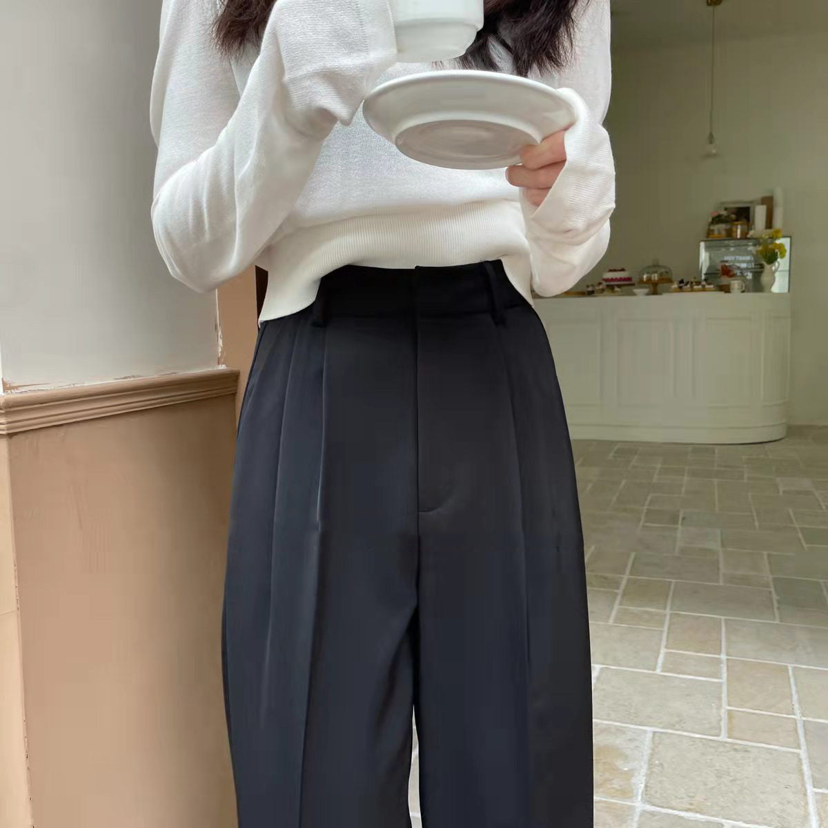 カラフルストレートパンツ 美脚シルエット S2298