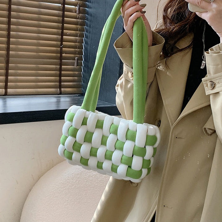 5色展開♡ふわもこ手編みマンドゥバッグ S2017