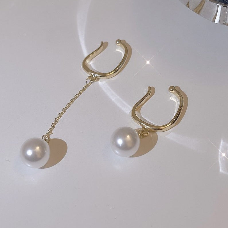 大人可愛いパールループイヤーカフセット♡ S2543