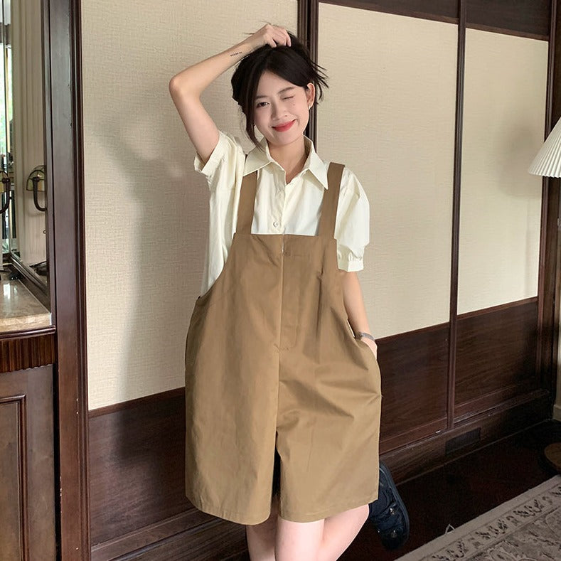 フェイクレイヤードオールインワン♡重ね着風デザイン S2245