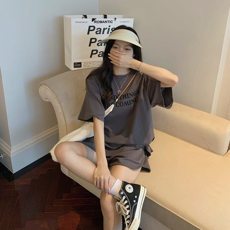 ゆるかわ♡オーバーサイズロゴTセットアップ S1854