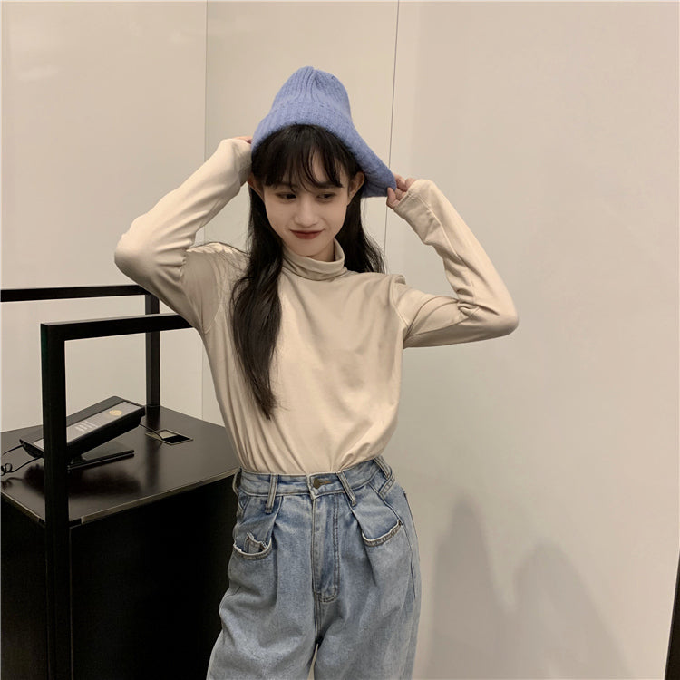 シンプルハイネックロンT オーバーサイズで着回し◎ S1267