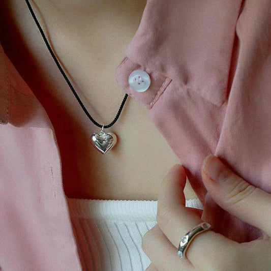 ミニハート2連ネックレス【SILVER925】 S1393