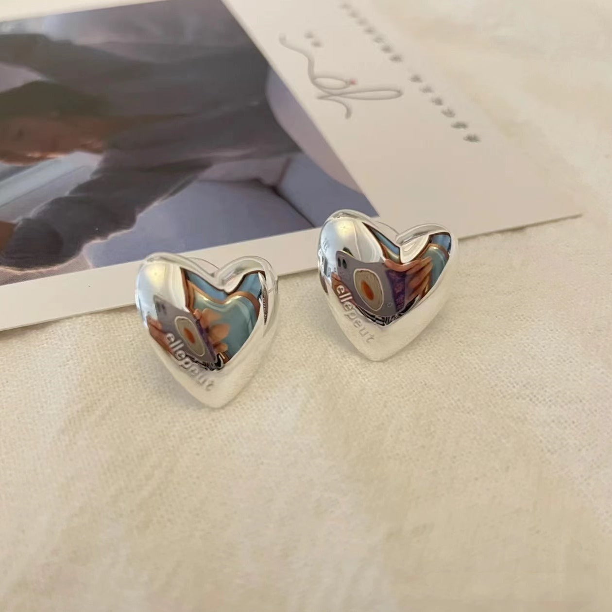 ハートピアス&ネックレスセット【単品販売】 S1390