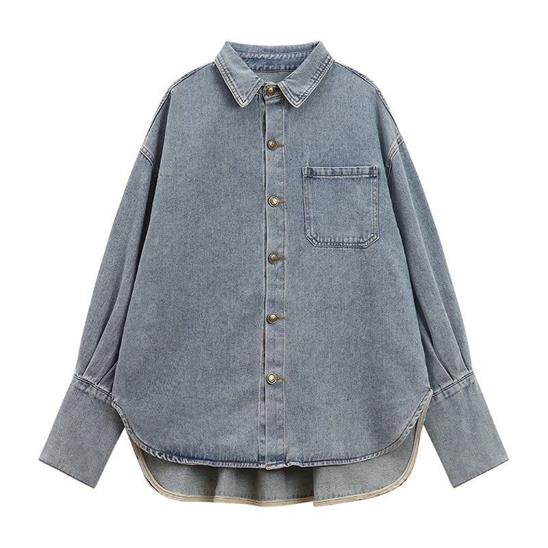 アシメデニムのクロップドセットアップ♡ S1204