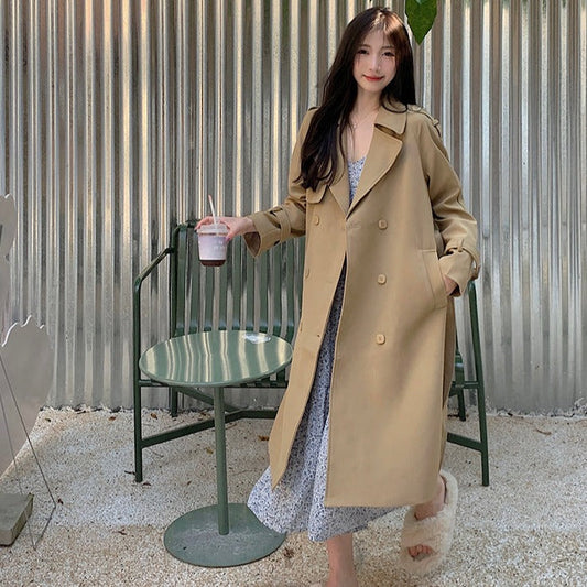 ダブルロングスプリングコート♡ミニマルでカジュアルな春の一枚 S1929