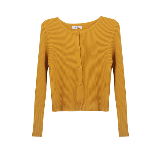 バイカラーリブショートカーディガン♡ S1905