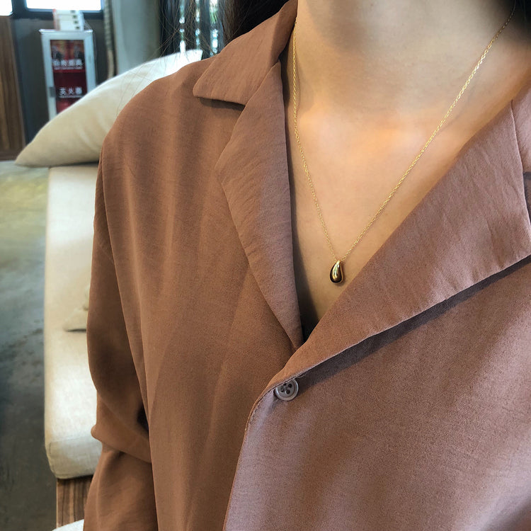 ドロップモチーフ シンプルネックレス♡ S2085