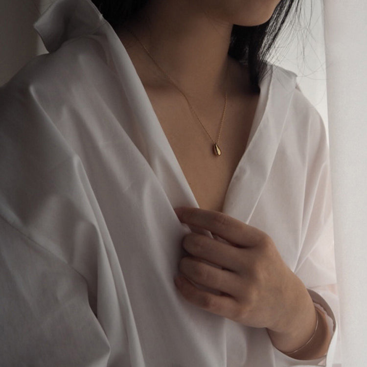 ドロップモチーフ シンプルネックレス♡ S2085