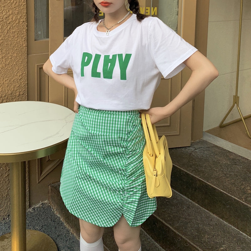 ビッグロゴTシャツ オーバーサイズ ゆったり着こなし S1490
