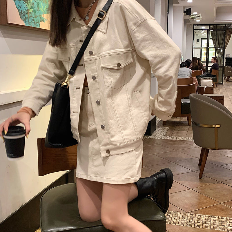 デニムセットアップ♡シンプルでこなれ感抜群 S2810