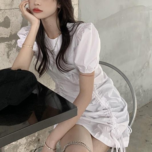 パフスリーブのタイトワンピース♡大人可愛いデザイン S1499