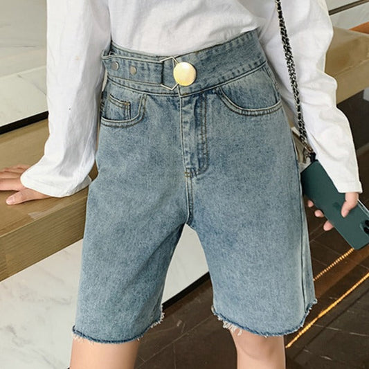 デニムショートパンツ 大人可愛いデザイン S1831