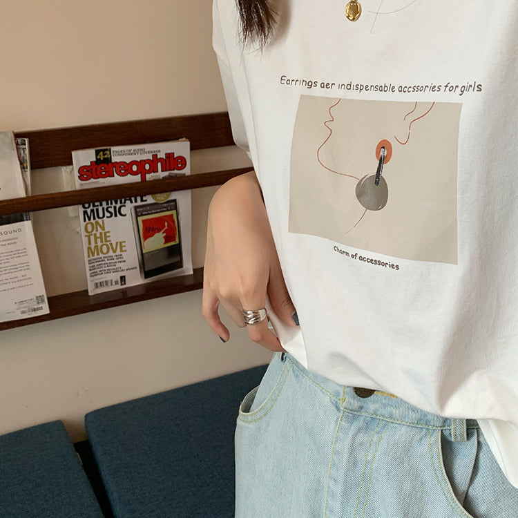 アートTシャツ♡ワンサイズで着回し自由なデザイン S1601