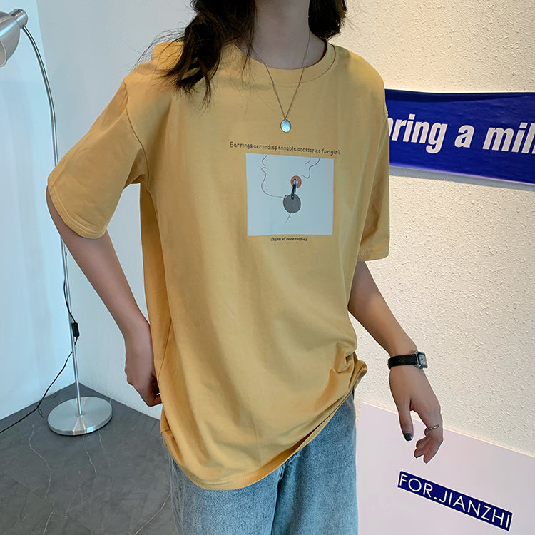 アートTシャツ♡ワンサイズで着回し自由なデザイン S1601