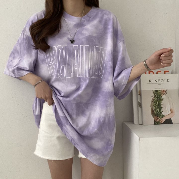 タイダイ柄レターテイ カワイイTシャツ S1542
