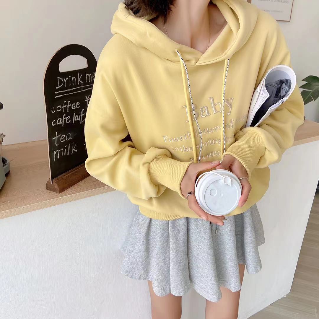 刺繍ロゴオーバーサイズパーカー S2628